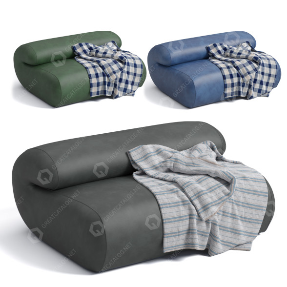 Sofa 1stDibs Strata by Pieter Maes 3D-Modell