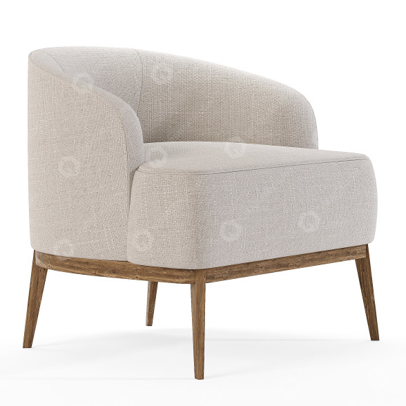 Fotel Domkapa Megan model 3D