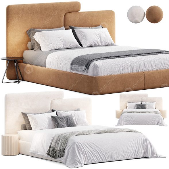 Ліжко та тумбочки LeComfort Together 3D модель