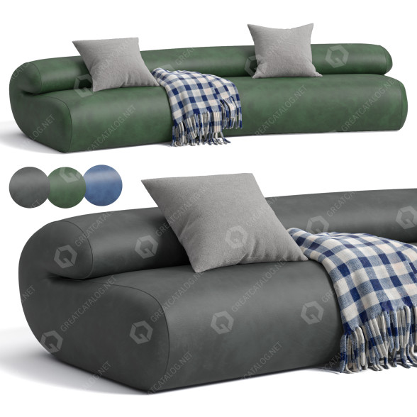 Sofa Boon Room Strata Leather model 3D