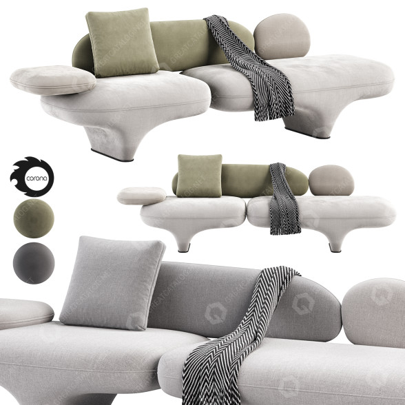 Диван Wittmann Figure 3D модель