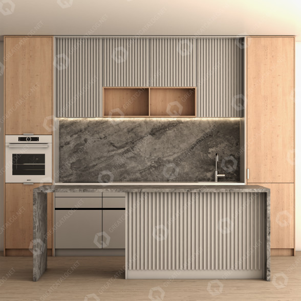 Kitchen Set 01 3D model