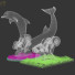 Sculpture Dolphin Ice - Kudim