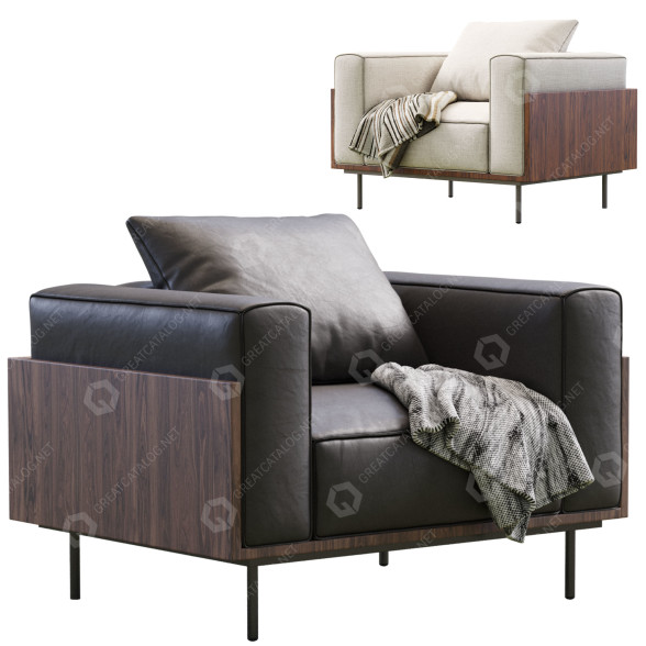 Fotel Minotti Brasilia model 3D