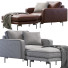 Fotel i pufa Wendelbo Edge V1 - ED-MONTE