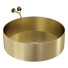 Lavabo Just Taps Plus Vos Brushed Brass Round Stainless Steel - Ginex