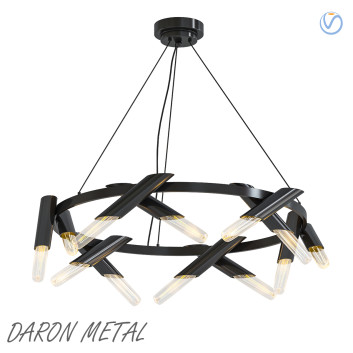 Lámpara de araña Daron Metal Modelo 3D