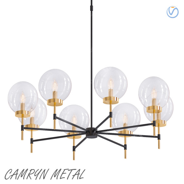 Lámpara de araña Camryn Metal Modelo 3D