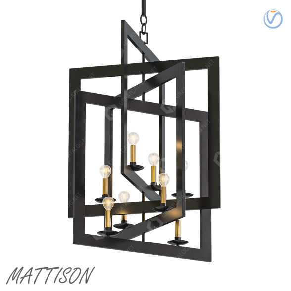 Lustre Pottery Barn Mattison modèle 3D