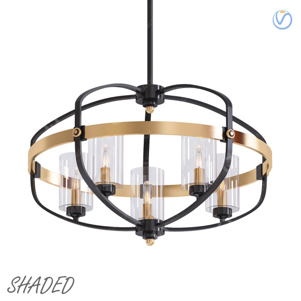 Chandelier Shaded 3D model