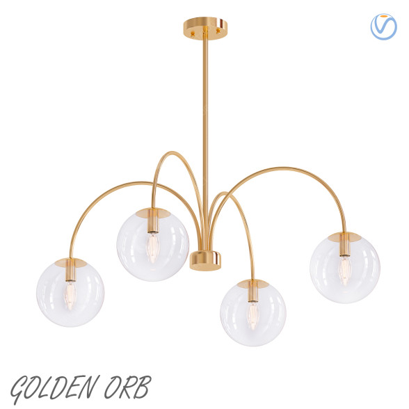 Люстра Golden Orb 3D модель