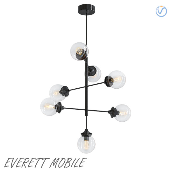 Chandelier Pottery Barn Everett Mobile 3D model GreatCatalog 28832