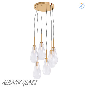 Pottery Barn Albany Glass 3D модель