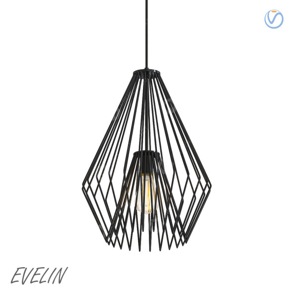 Lampe suspendue Evelin modèle 3D
