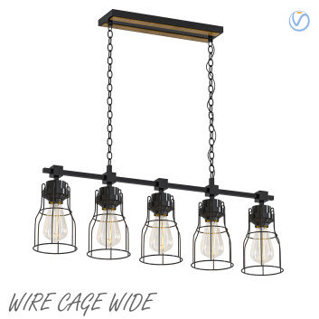 Підвісний світильник Industrial Wire Cage Wide by Williston Forge