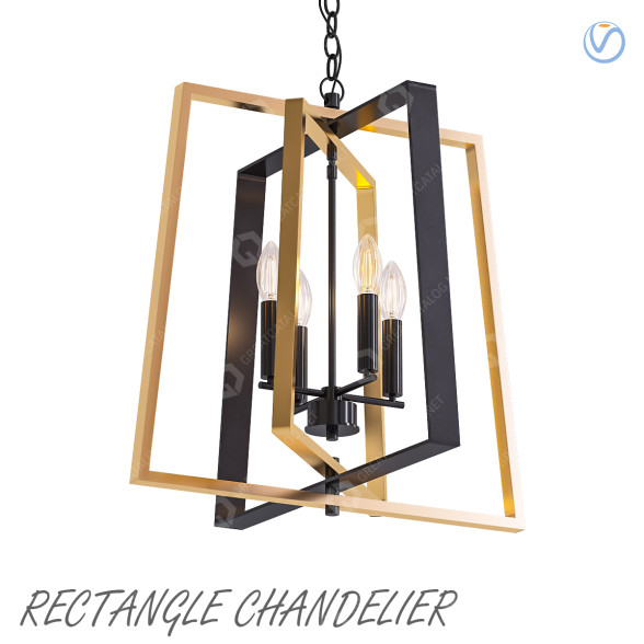 Люстра Modern Rectangle 3D модель