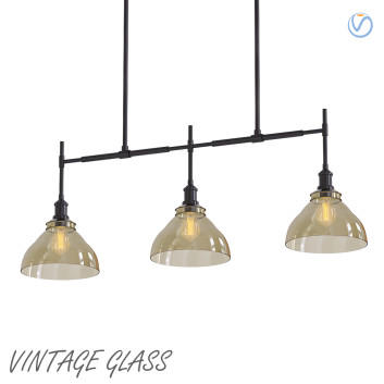 Pendant Lamp Pottery Barn Vintage Glass 3D model