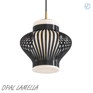 Pendant Lamp Warm Nordic Opal Lamella