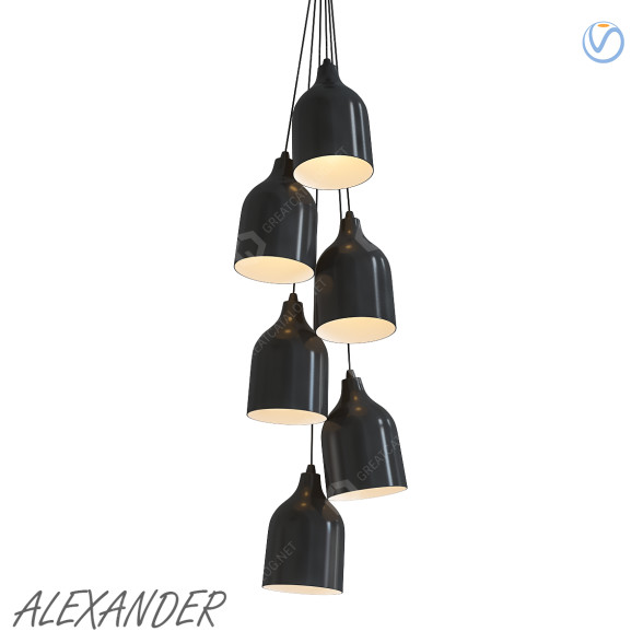 Подвесной светильник Alexander 3D модель