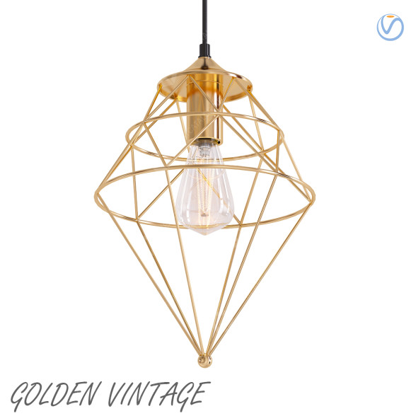 Hängeleuchte Classic Golden Vintage 3D-Modell
