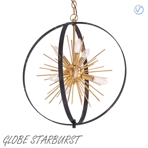Люстра Globe Starburst 3D модель