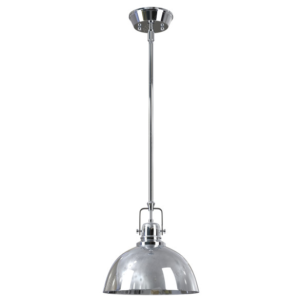 Підвісний світильник Chrome Tazewell 1 - Light Single Dome by Dovecove 3D модель