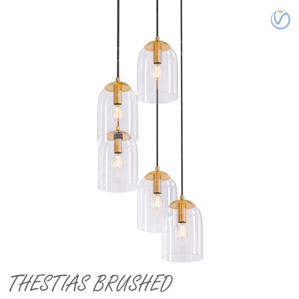 Підвісний світильник Thestias Brushed 3D модель