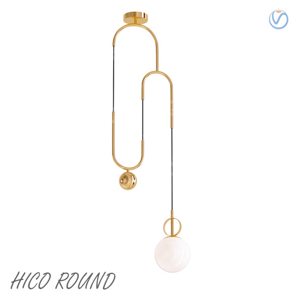 Lámpara colgante Hico Round Modelo 3D