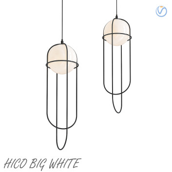 Lámpara colgante Hico Big White Modelo 3D