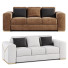 Sofa Velvet Green 3 Seater Metallic Strip - Isomiddinvfx1995