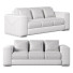Sofa Velvet Green 3 Seater Metallic Strip - Isomiddinvfx1995