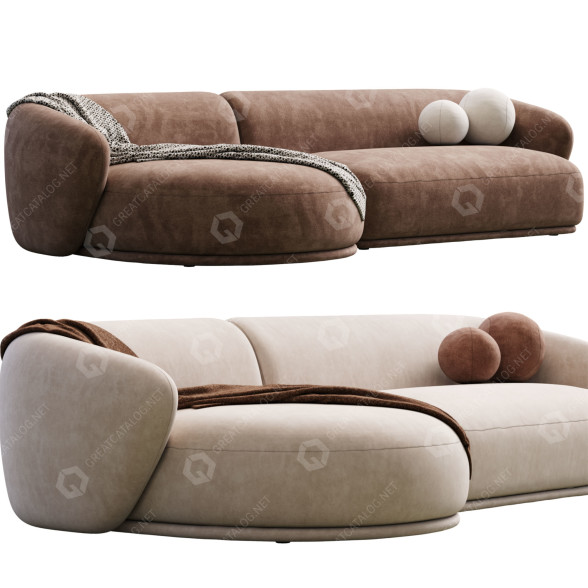 Sofá Meridiani Rene Modelo 3D