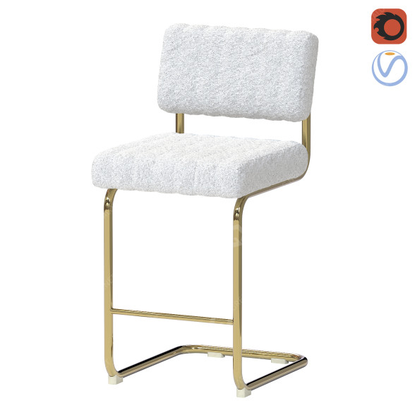 Taburete de bar Blake Modelo 3D