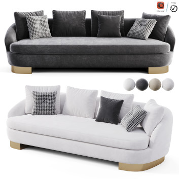 Canapé  Minotti Jacques Modèle 3D