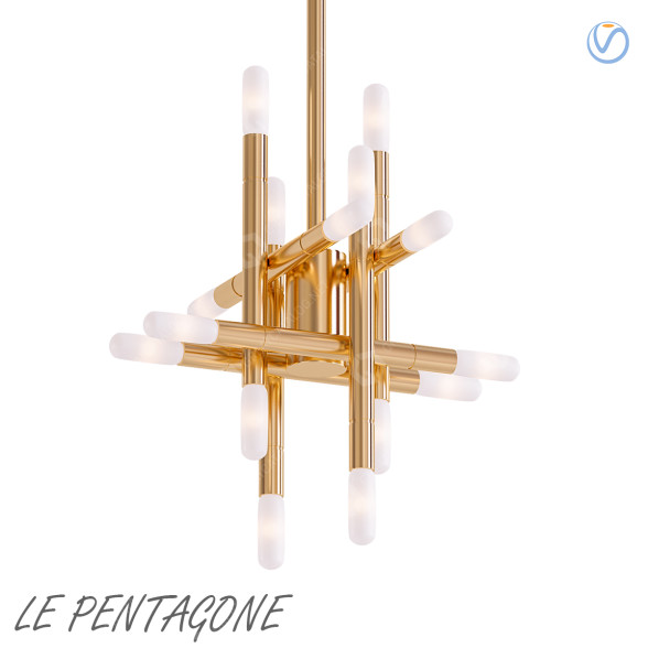Lustre Jonathan Browning Le Pentagone modèle 3D