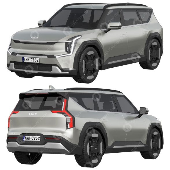 Auto Kia EV9 3D-Modell