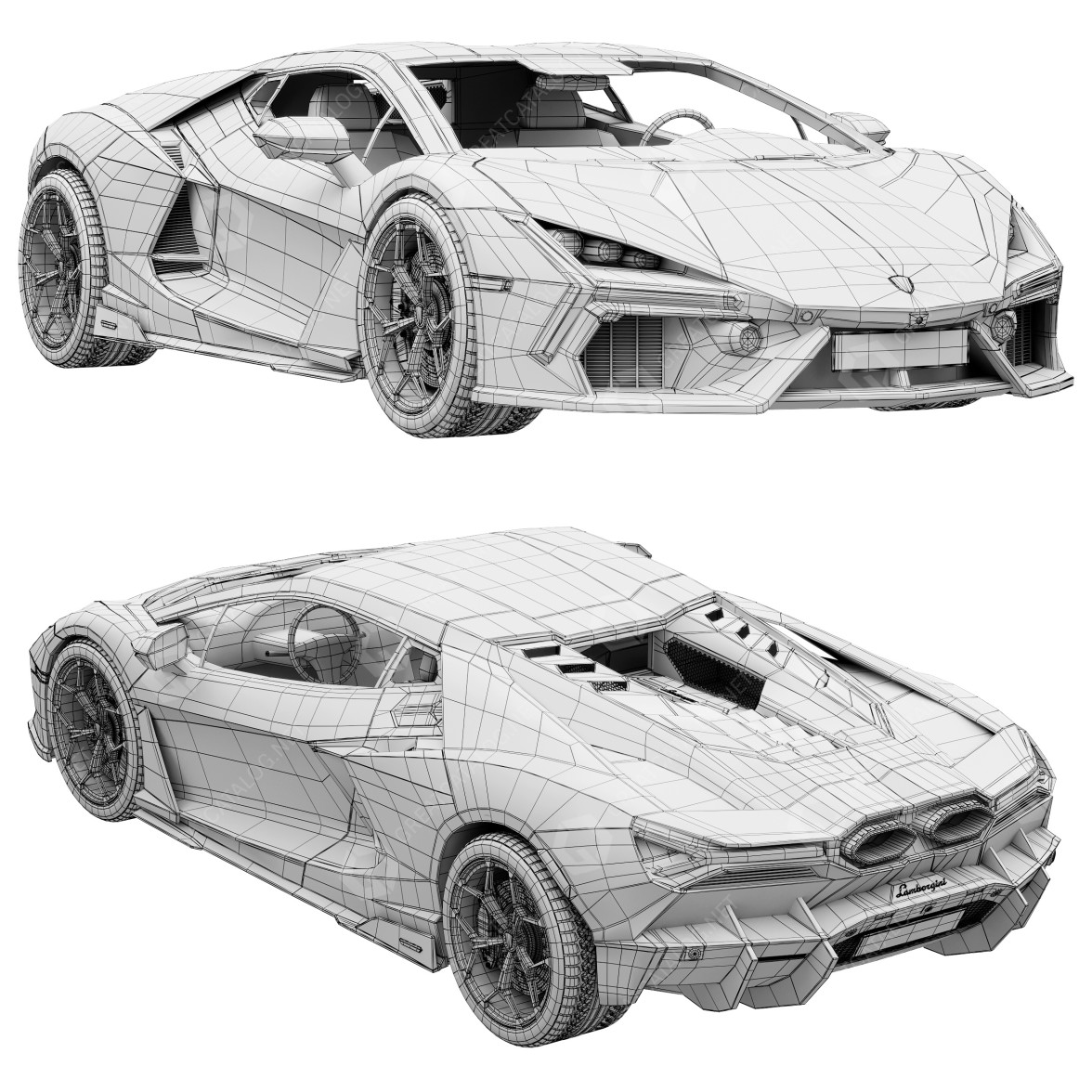 Car Revuelto 3D model GreatCatalog 29097