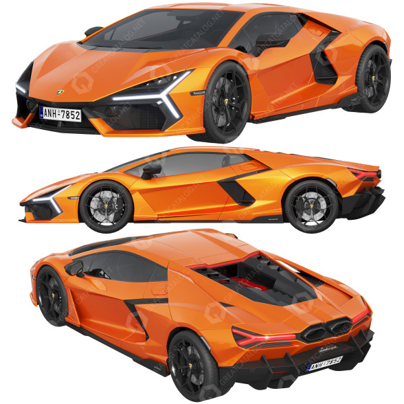 Coche Lamborghini Revuelto Modelo 3D