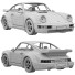Автомобіль Porsche 911 964 Turbo 1993 - zifir3d