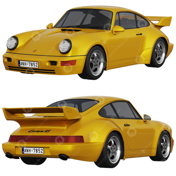 Voiture Porsche 964 Carrera RS modèle 3D