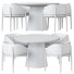 Table et chaises Porro Frank and Materic Quartz - toxirow