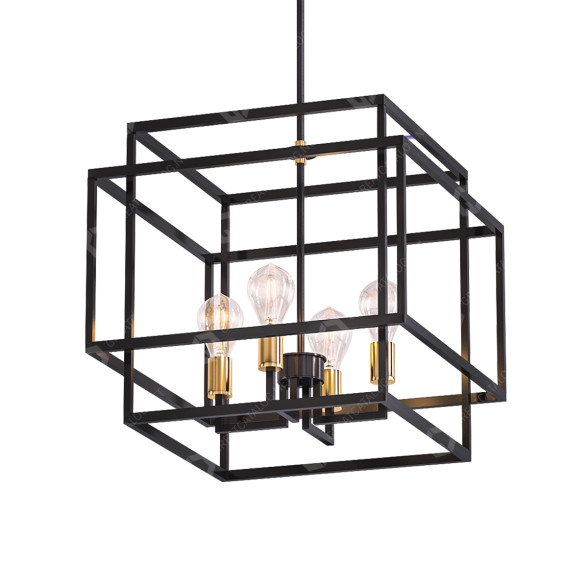 Люстра Cube Kichler 43984BK Taubert 3D модель