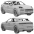 Автомобіль Porsche Cayenne E-Hybrid Coupe - zifir3d