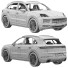Coche Porsche Cayenne - zifir3d