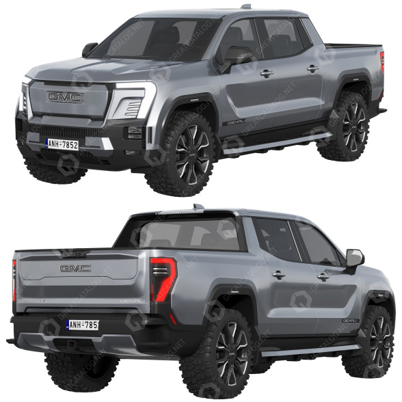 Samochód GMC Sierra EV model 3D