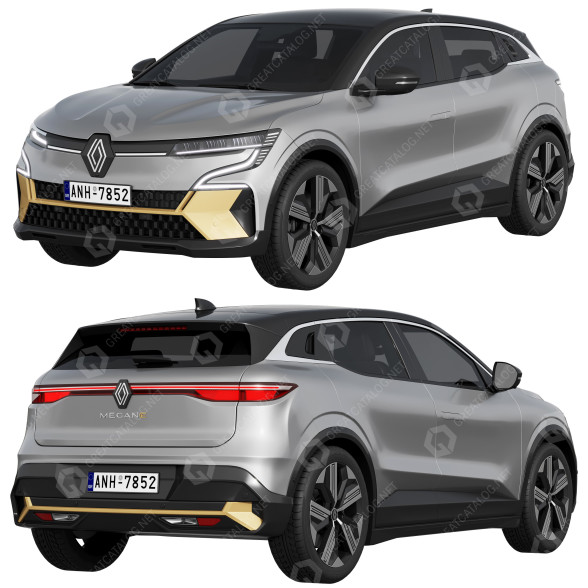 Car Renault Megane E-Tech 3D model