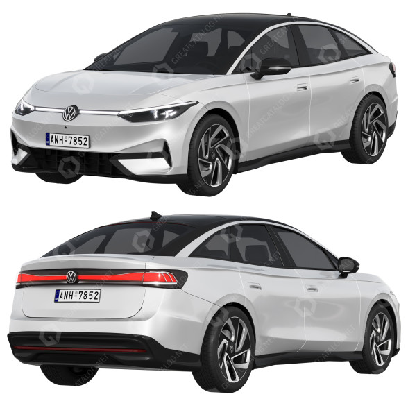 Coche Volkswagen ID7 Modelo 3D