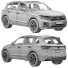 Coche Volkswagen Touareg R eHybrid - zifir3d