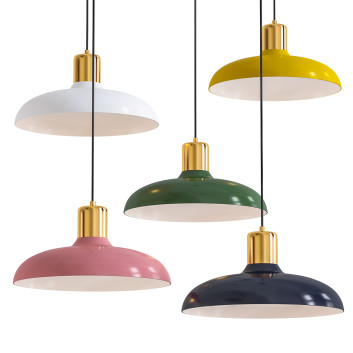 Lámpara colgante Bulb Macaron Suspension Modelo 3D