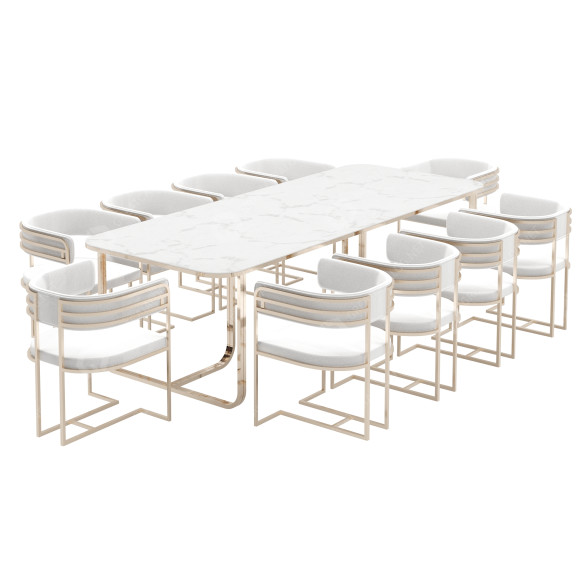 Tisch und Stühle Zebrano Mobilya Diego 3D-Modell